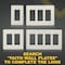 Faith 4-Gang Decorator Screwless Wall Plates, Fits GFCI, USB Recep, Dimmers, Light Controls, Light Almond SWP4-LA-01 - alternate 2